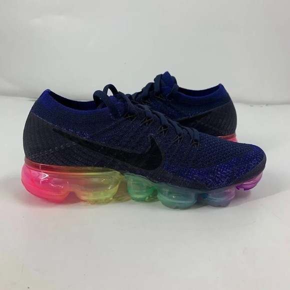Nike Women's Air Vapormax Be true Lace Up 2017 Rainbow 883274-400 Size 7 NWB - Picture 9 of 16